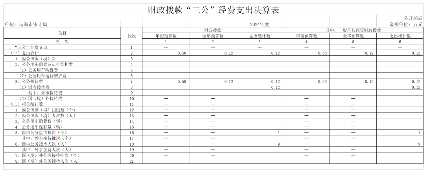 GK10-财政拨款“三公”经费支出决算表_01